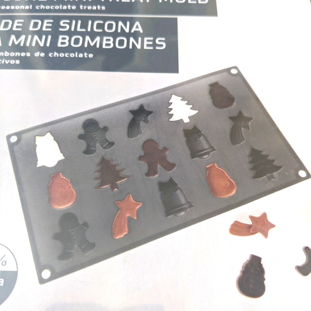 Silicone Mini Treat Mold Christmas Holiday Chocolate Candy Butter Fudge